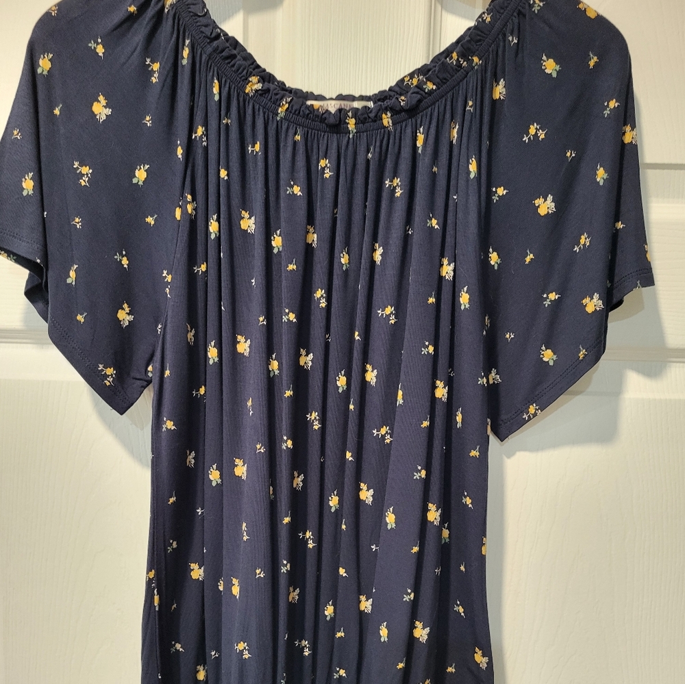 Lascana Floral Navy Blouse